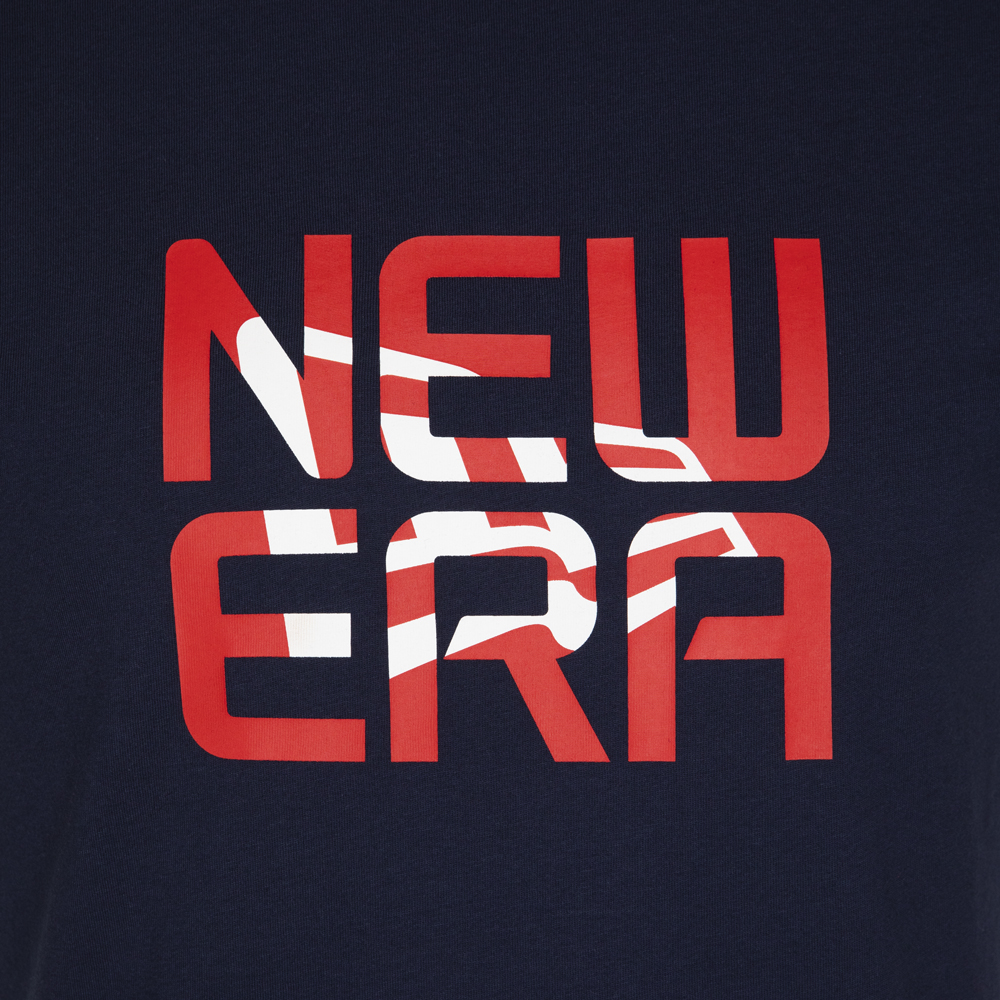 Camiseta con logotipo New Era Stacked Script, negro