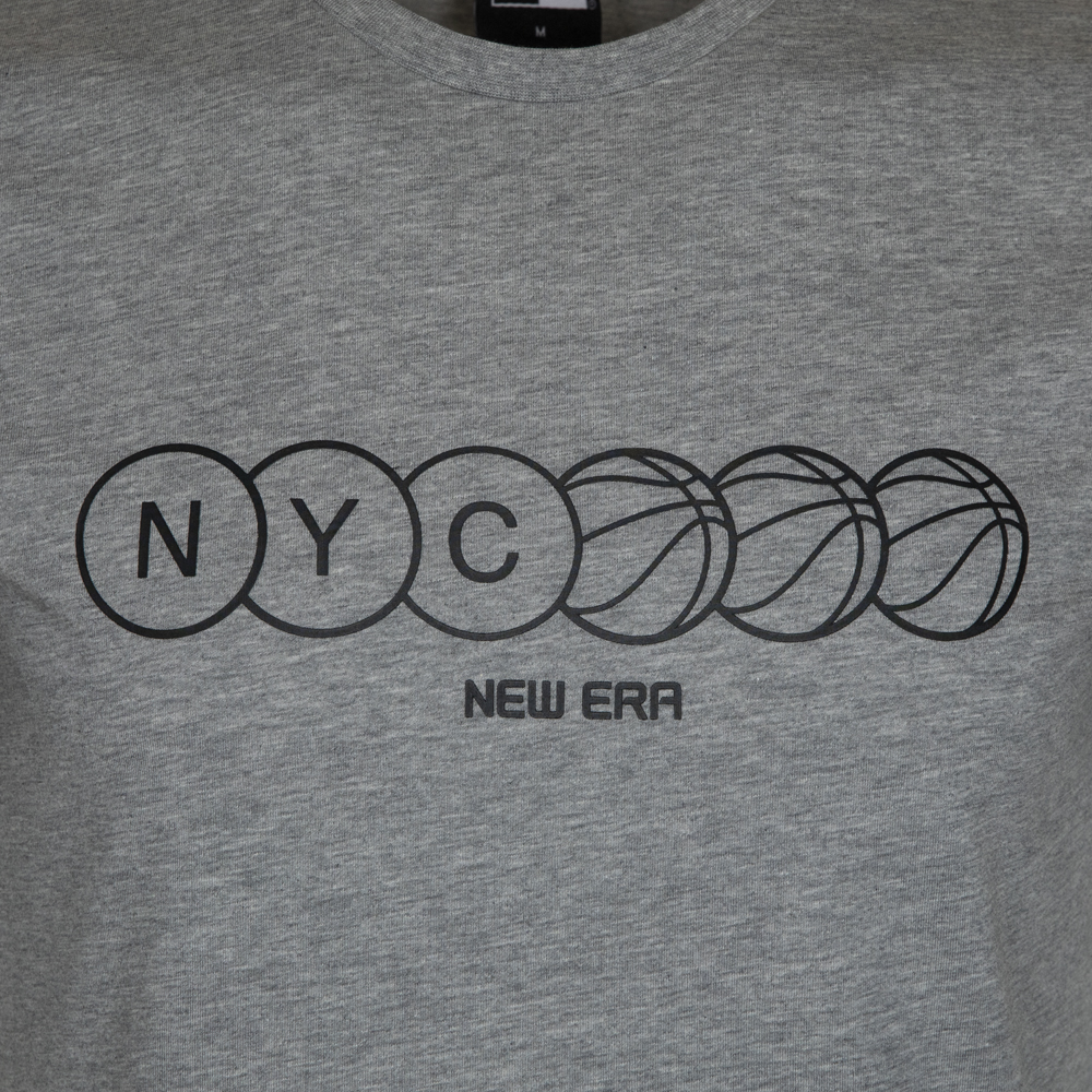 Camiseta con logotipo New Era NYC, gris