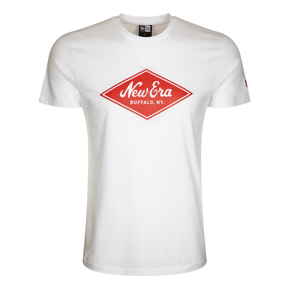 New Era T-Shirt in Weiß mit Diamond-Logo