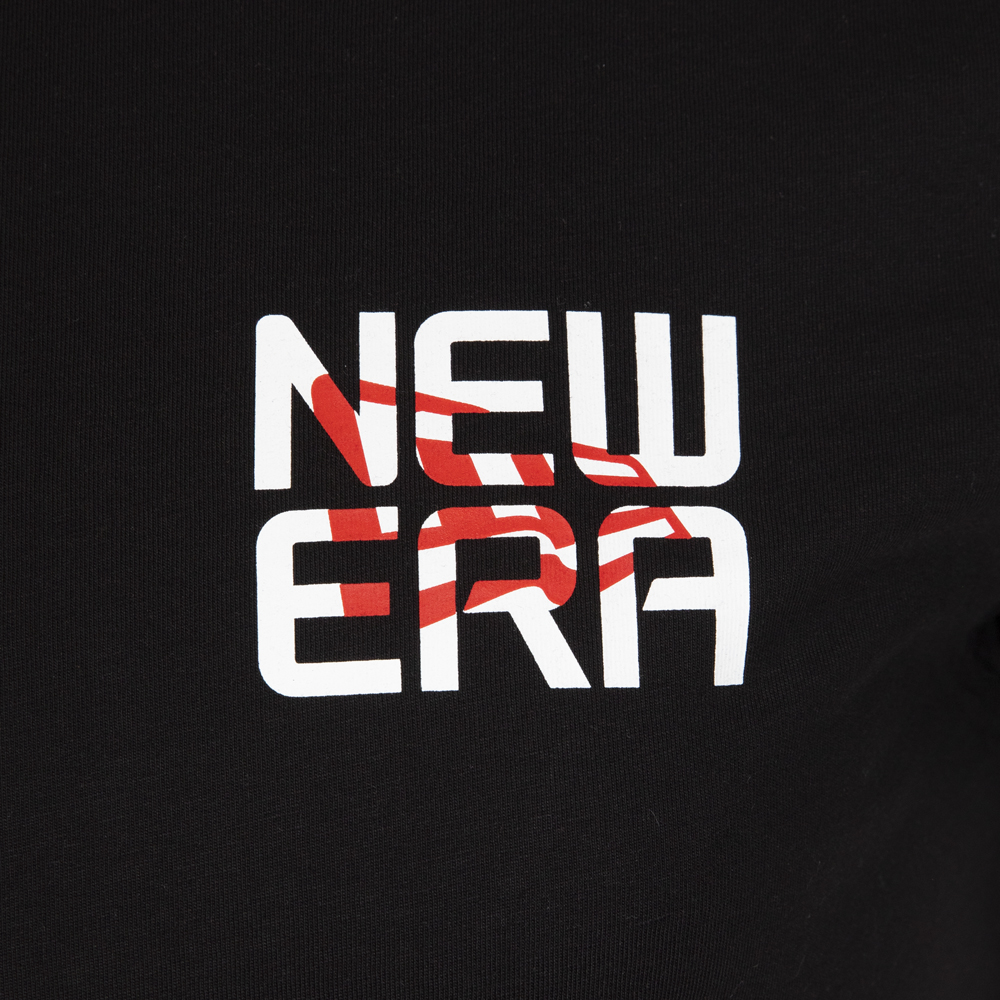 Camiseta con logotipo New Era Print, negro