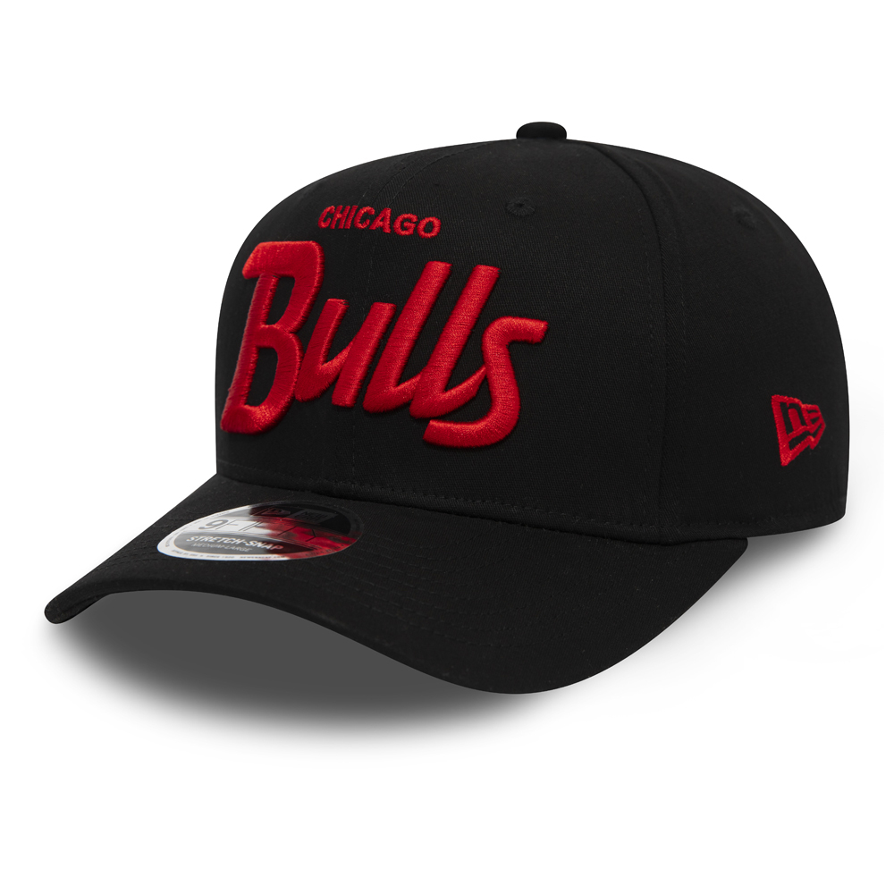 Chicago Bulls Wordmark Stretch Snap 9FIFTY Cap