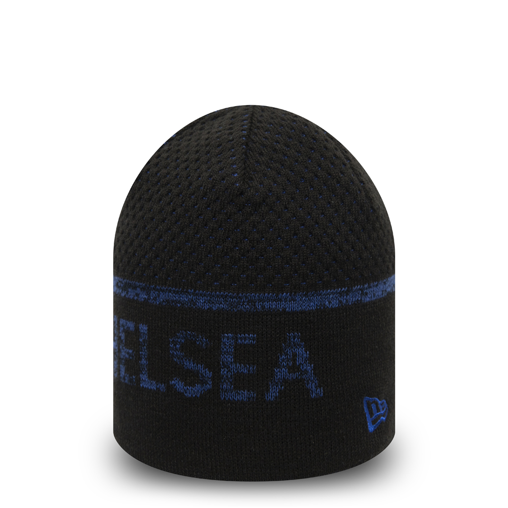Chelsea FC – Wendbare Beanie in Blau mit Streifen