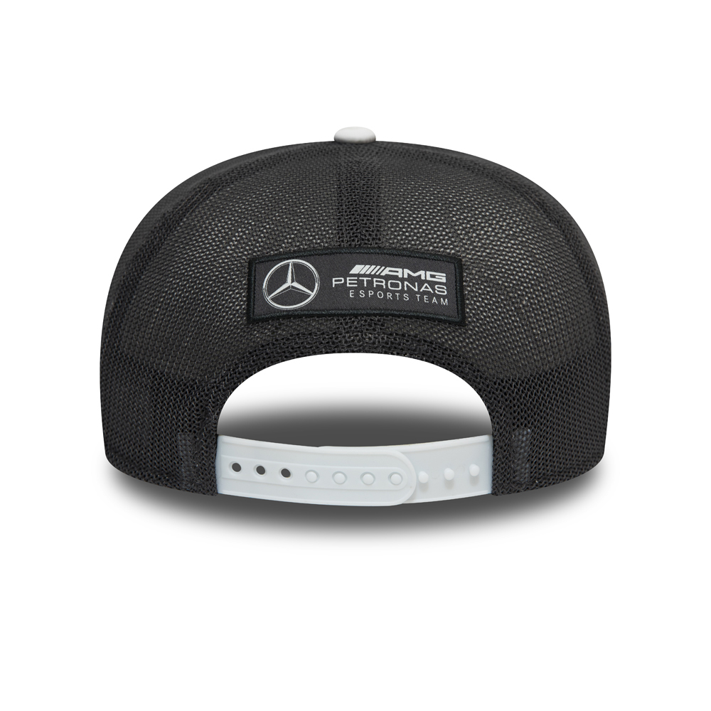 Cappellino 9FIFTY Mercedes-Benz eSport elasticizzato con chiusura posteriore bianco