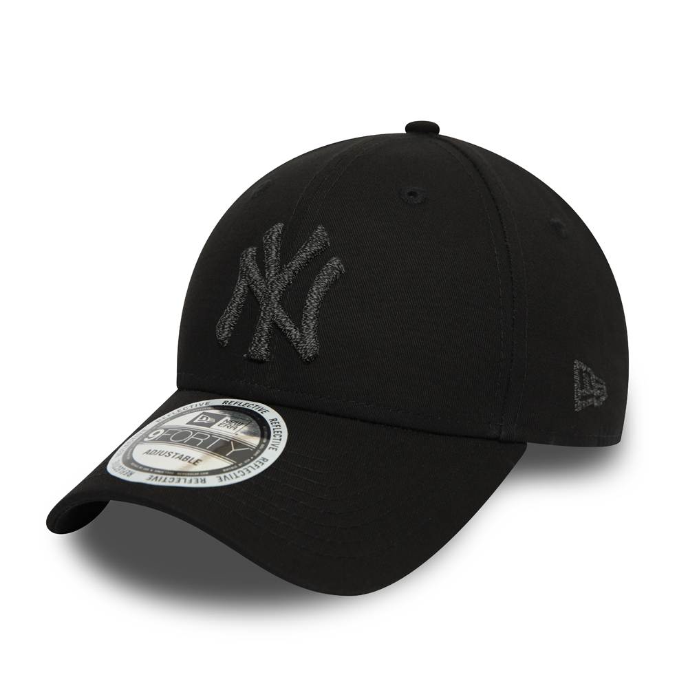 Casquette 9FORTY New York Yankees réfléchissante noire