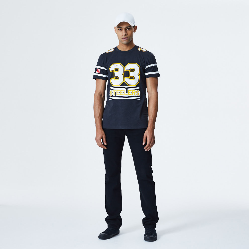 Pittsburgh Steelers Team Established Grey T-Shirt