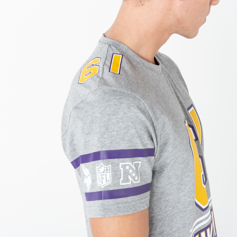 T-shirt gris Team Established Minnesota Vikins