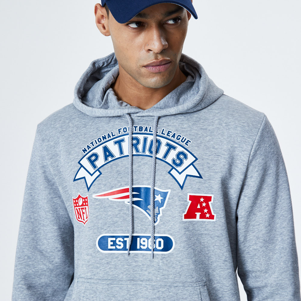 New England Patriots Graphic Hoodie - Grau