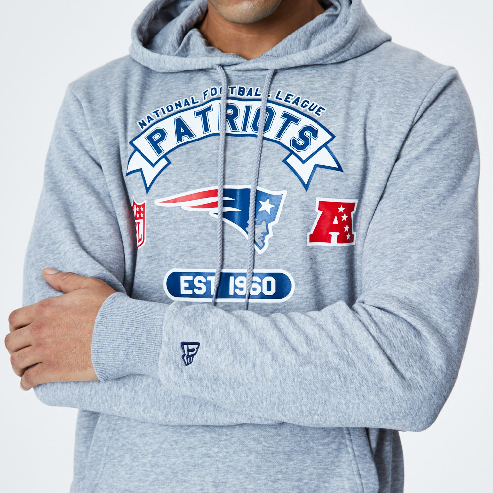 New England Patriots Graphic Hoodie - Grau