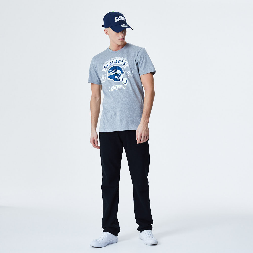 Seattle Seawhawks Helmet T-Shirt - Grau
