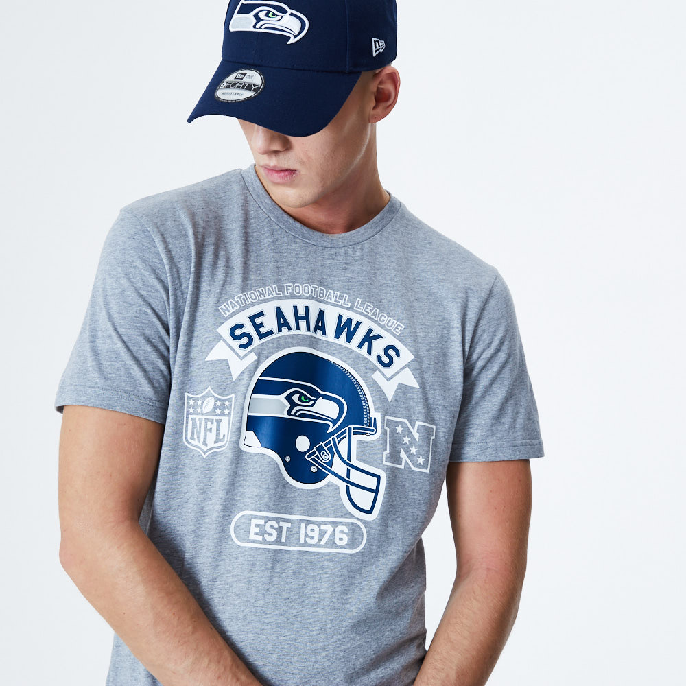 Seattle Seawhawks Helmet T-Shirt - Grau