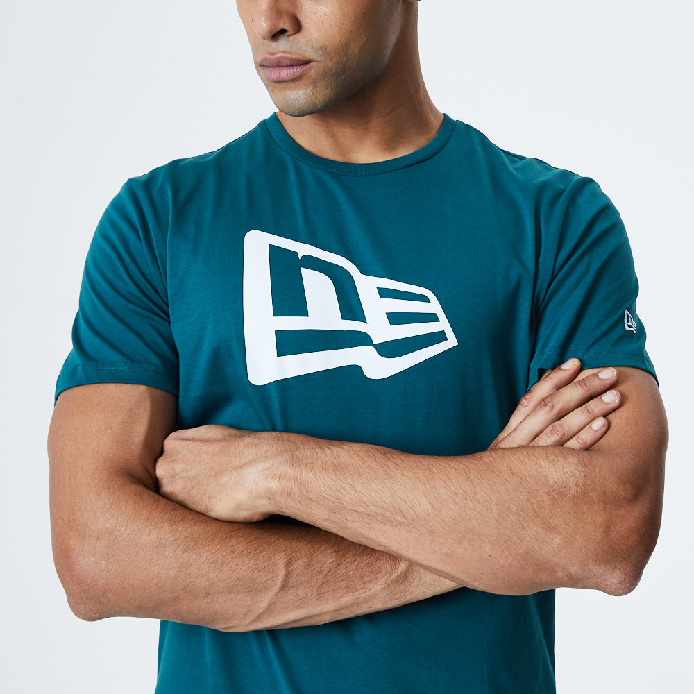 New Era Essential Flag T-Shirt, Blau