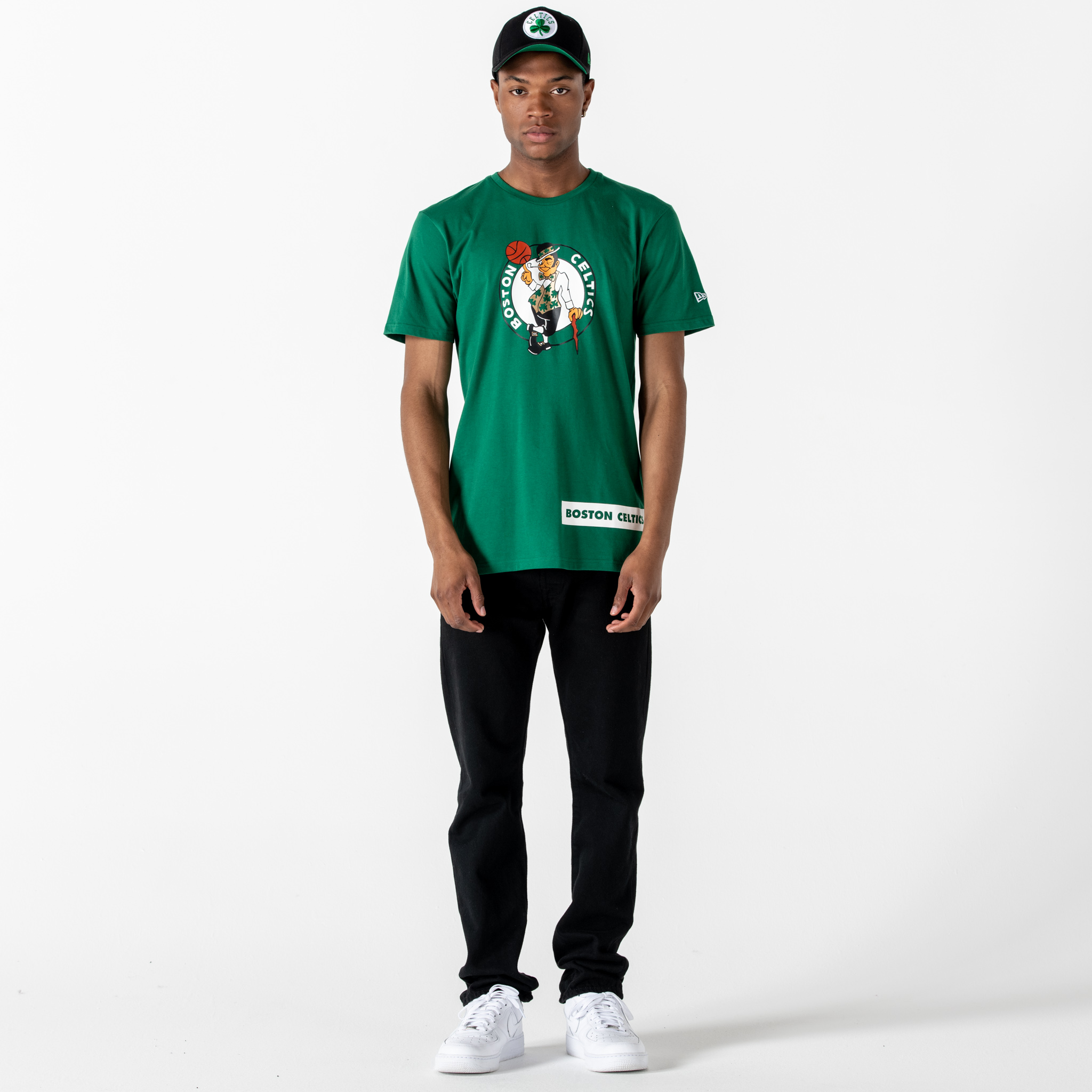 Camiseta Boston Celtics Block Wordmark, verde