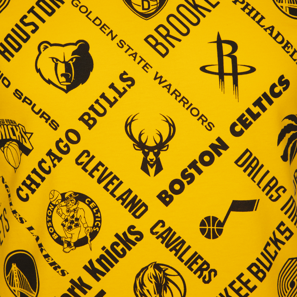 NBA – T-Shirt mit Logo – Gelb