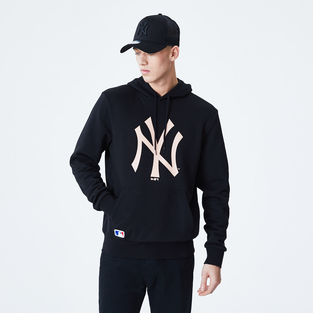New York Yankees – Pinker Hoodie mit Logo