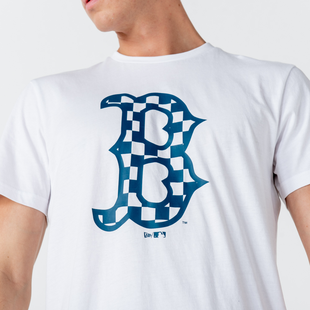 T-shirt blanc Logo Boston Red Sox