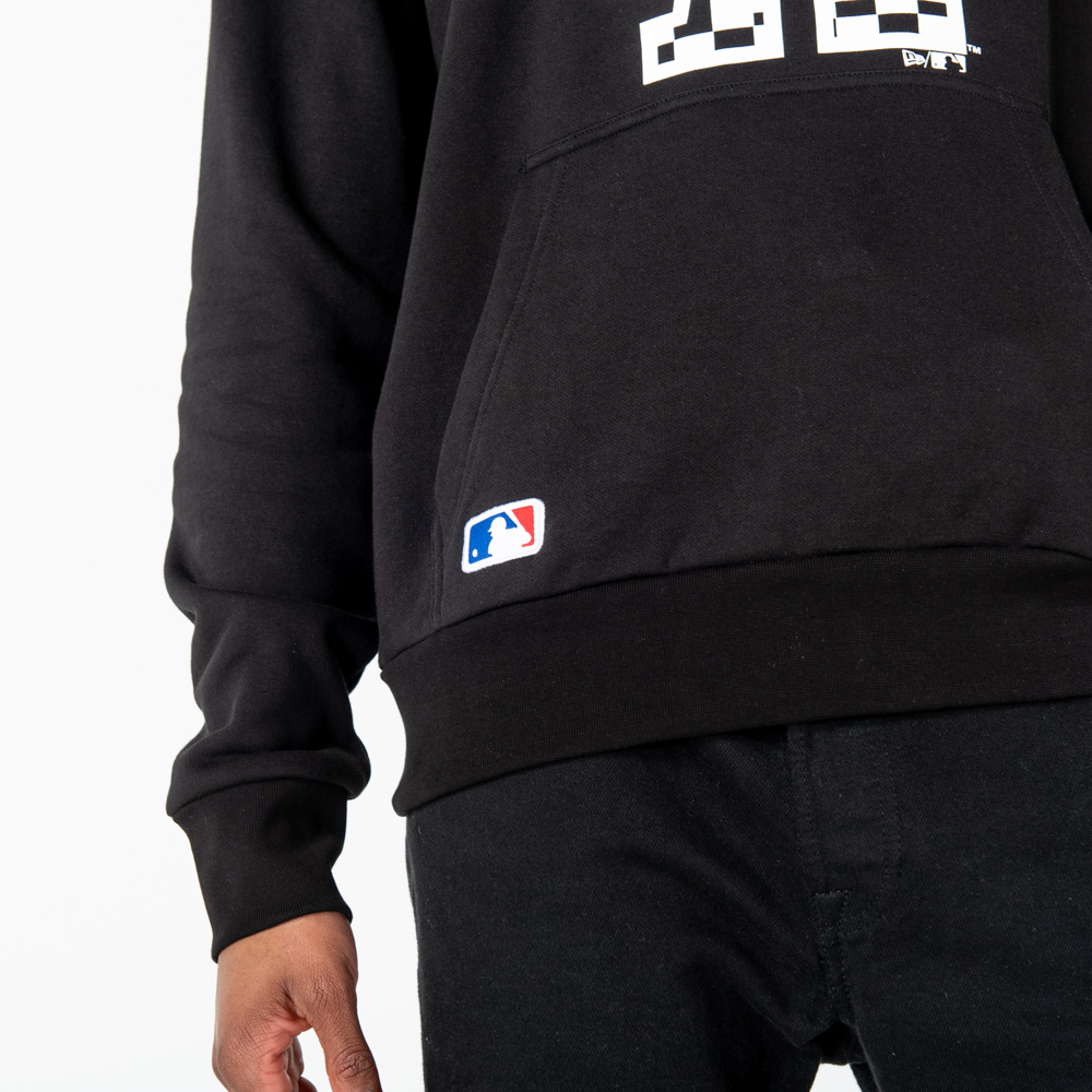 Los Angeles Dodgers – Schwarzes HOodie mit ausgefülltem Logo
