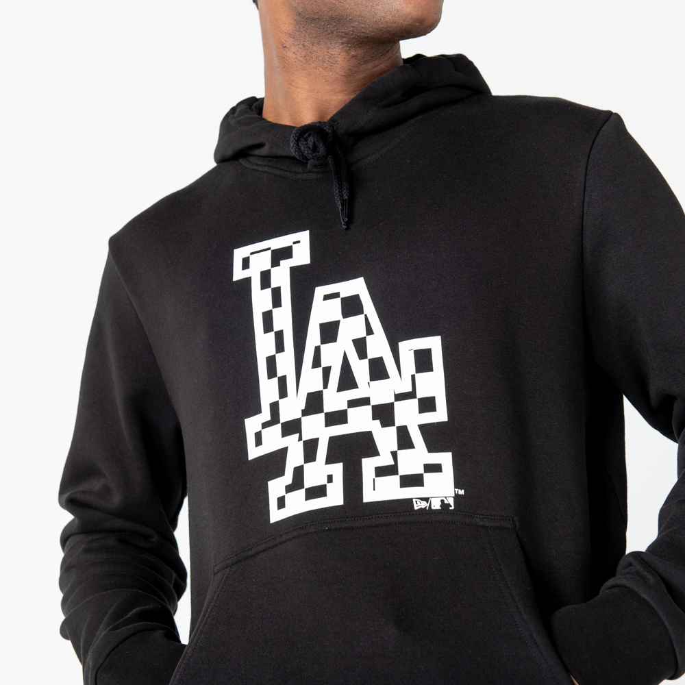 Los Angeles Dodgers – Schwarzes HOodie mit ausgefülltem Logo
