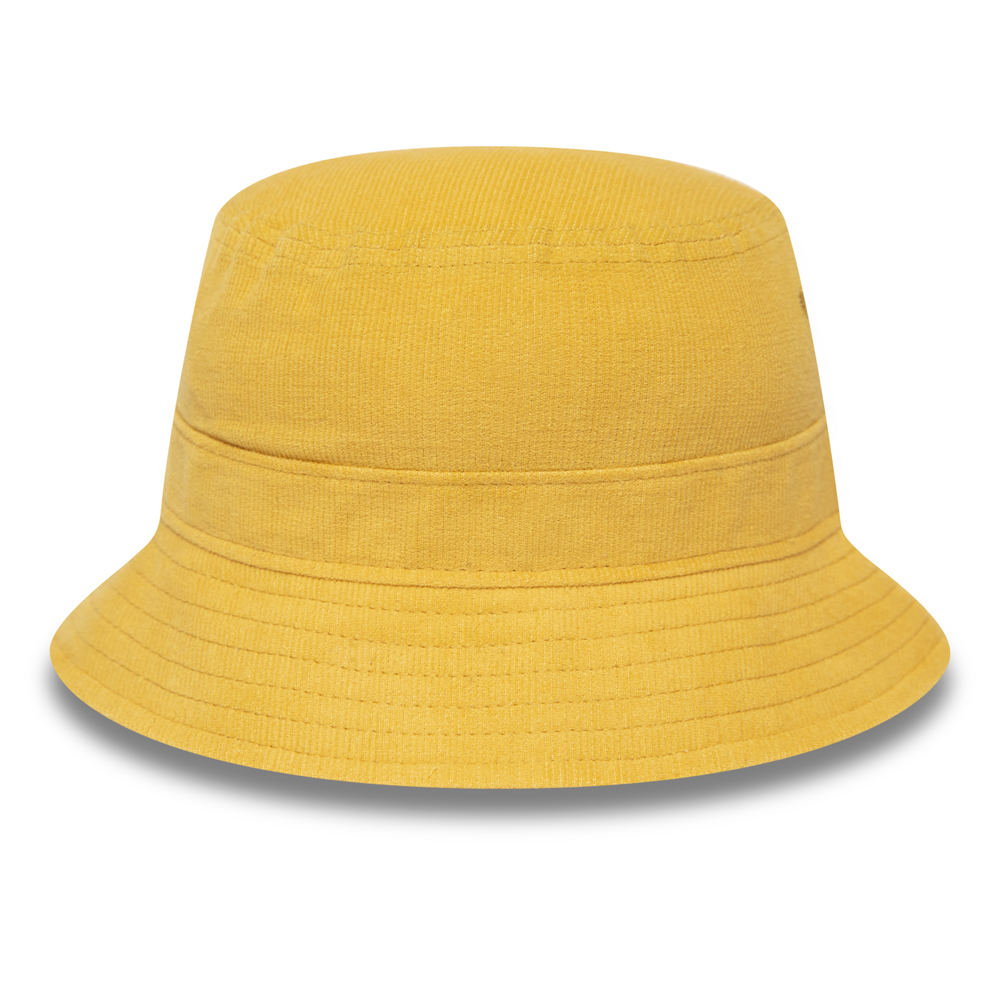 Cappello da pescatore New Era a coste donna giallo pastello