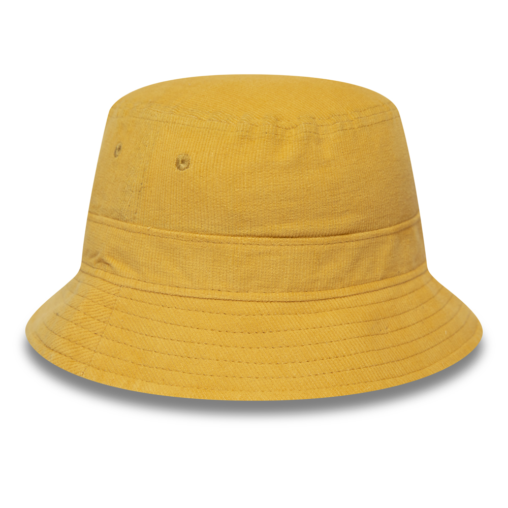 Cappello da pescatore New Era a coste donna giallo pastello