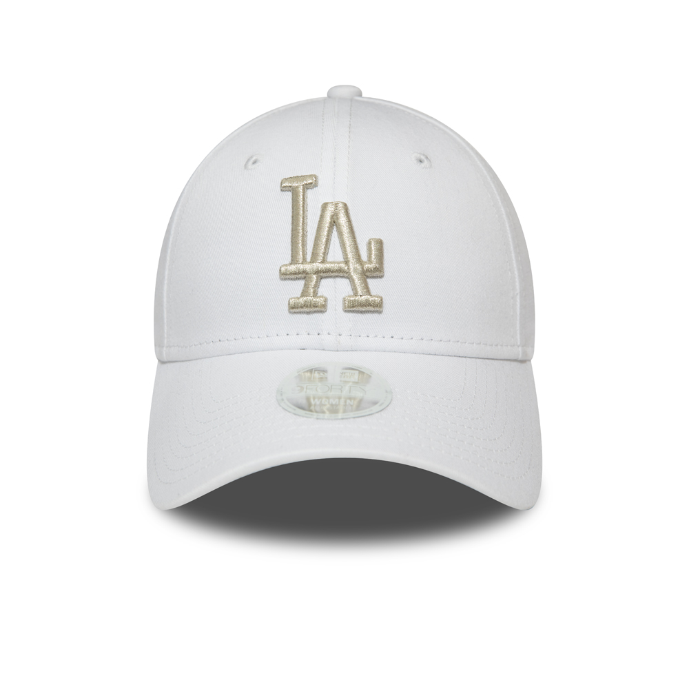 Casquette blanche logo métallique 9FORTY Los Angeles Dodgers pour femme