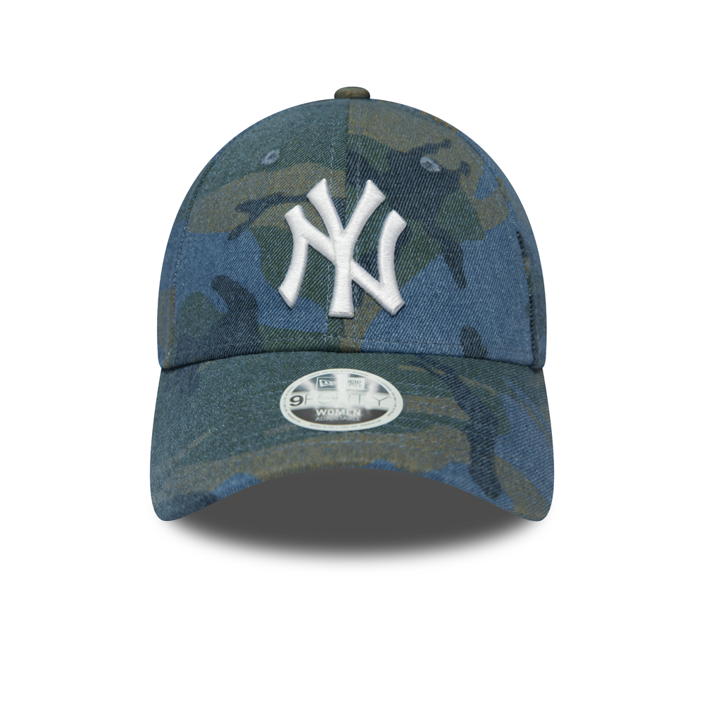 9FORTY-Kappe – New York Yankees – Camouflage/Denimblau – Damen
