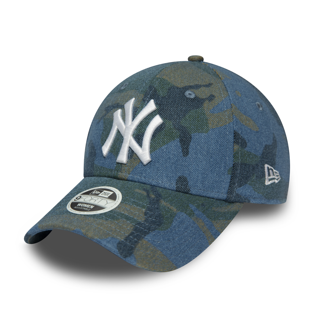 Cappellino 9FORTY Camo New York Yankees donna denim blu