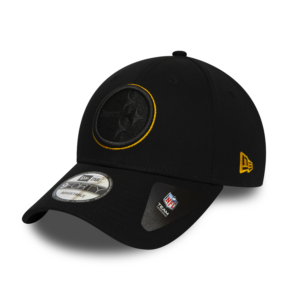 Logo des Steelers de Pittsburgh Contour Noir 9FORTY Capuchon