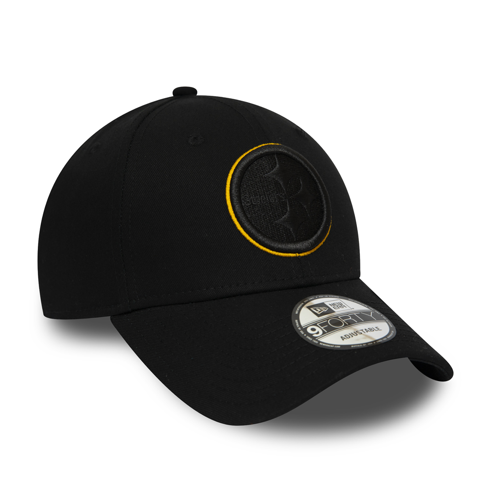 Logotipo de Pittsburgh Steelers Contorno Negro 9FORTY Cap