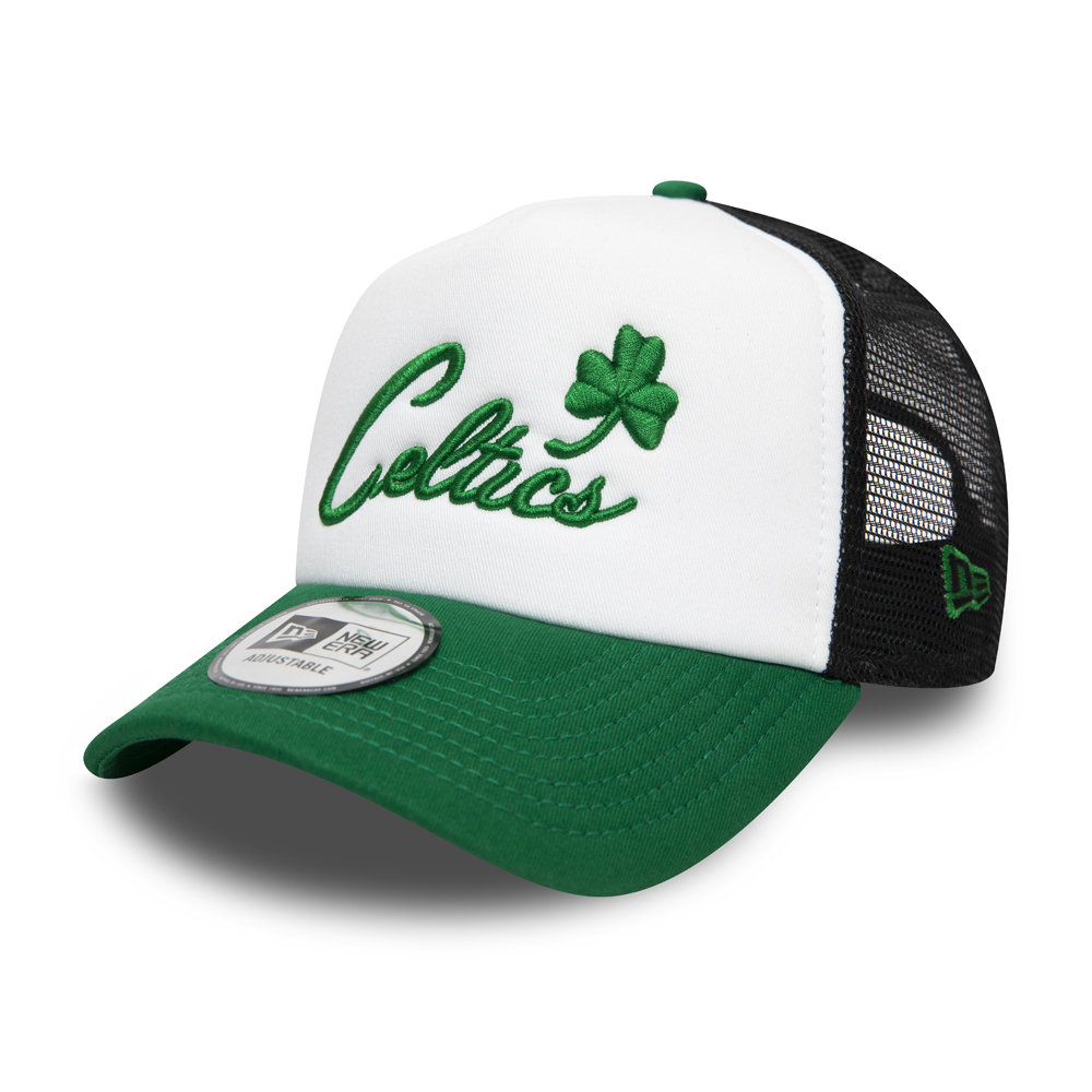 Boston Celtics – Weiße A-Rahmen-Trucker mit Blockfarben