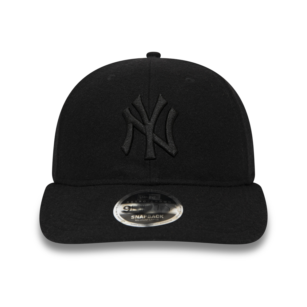 Casquette avec languette de réglage crantée 9FIFTY noire des New York Yankees