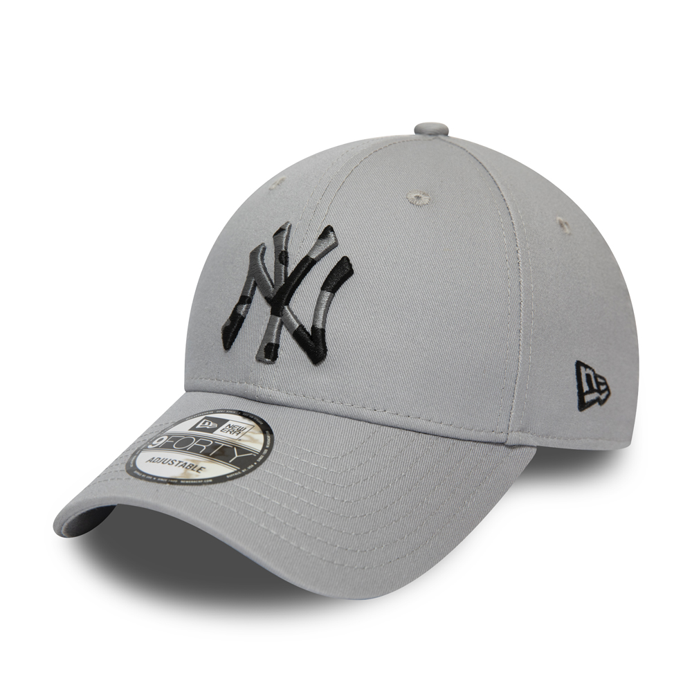 9FORTY-Kappe – New York Yankees – Camo Infill – Grau