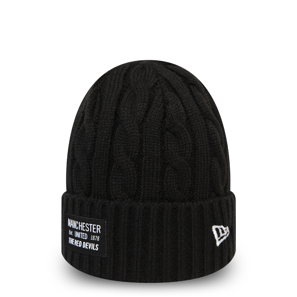 Manchester United Black Cable Knit
