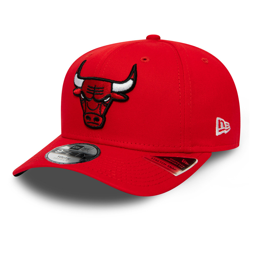 Gorra Chicago Bulls Stretch Snap 9FIFTY, niño, rojo