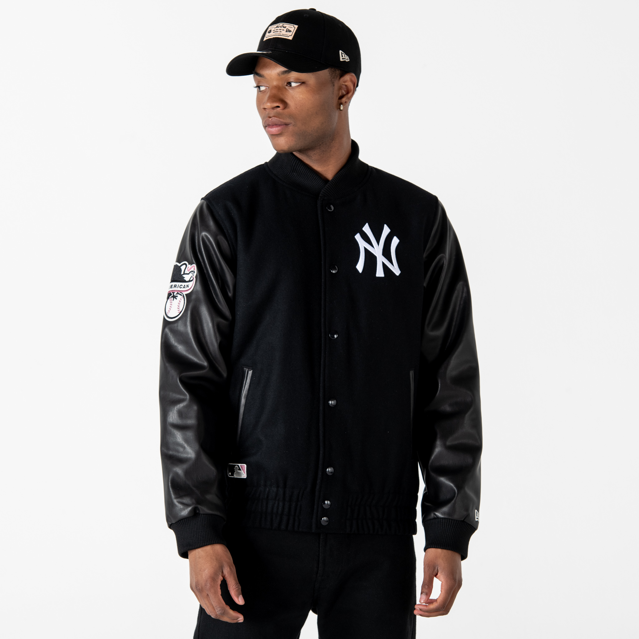 Veste Varsity noire Héritage New York Yankees