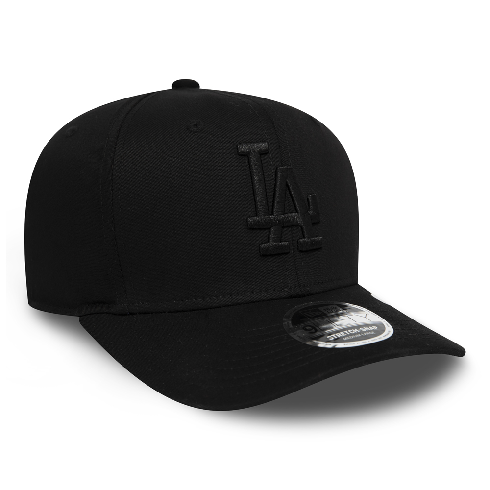 New Era LA Dodgers Tonal Black 9FIFTY Stretch Snap Cap