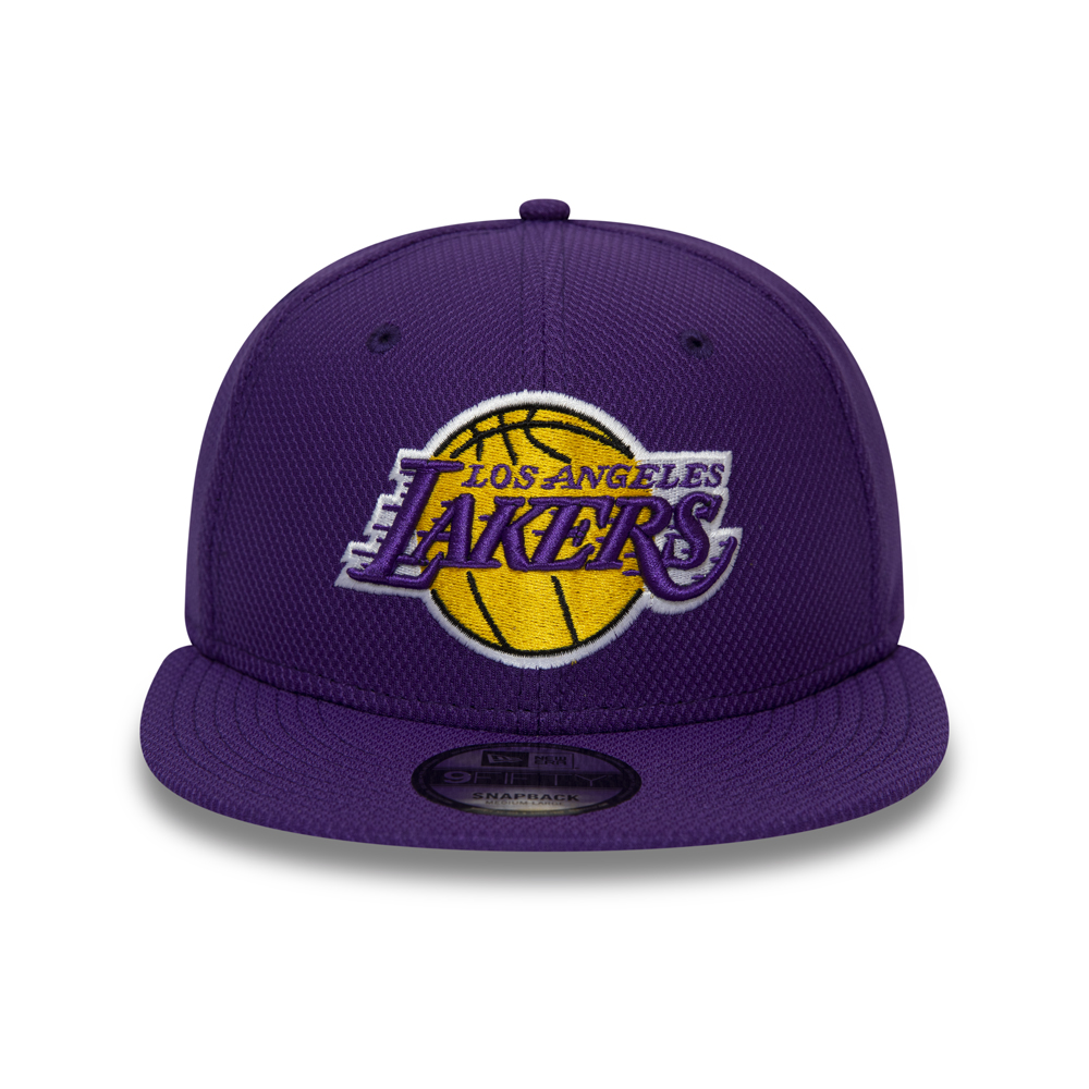 Casquette avec languette de réglage crantée 9FIFTY violette Diamond Era Essential des Los Angeles Lakers