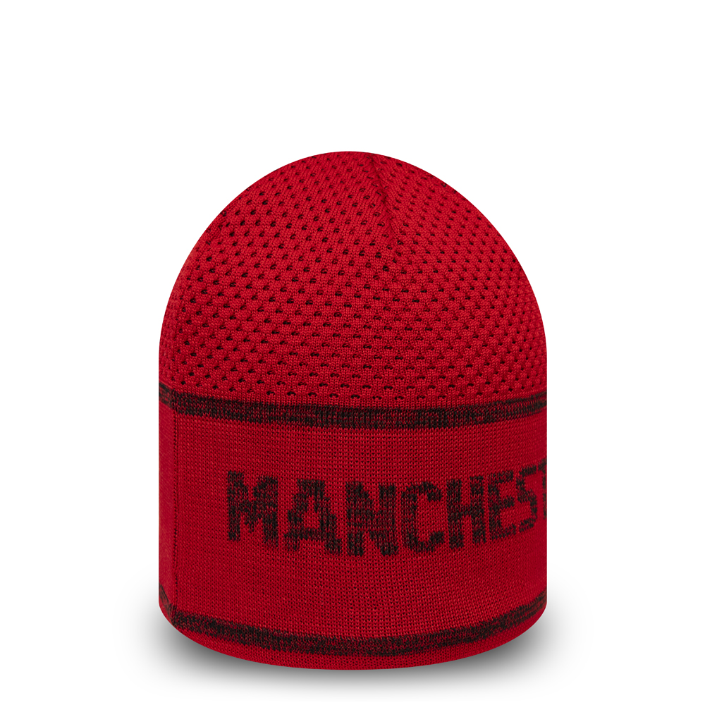 Manchester United – Skull-Beanie in Rot