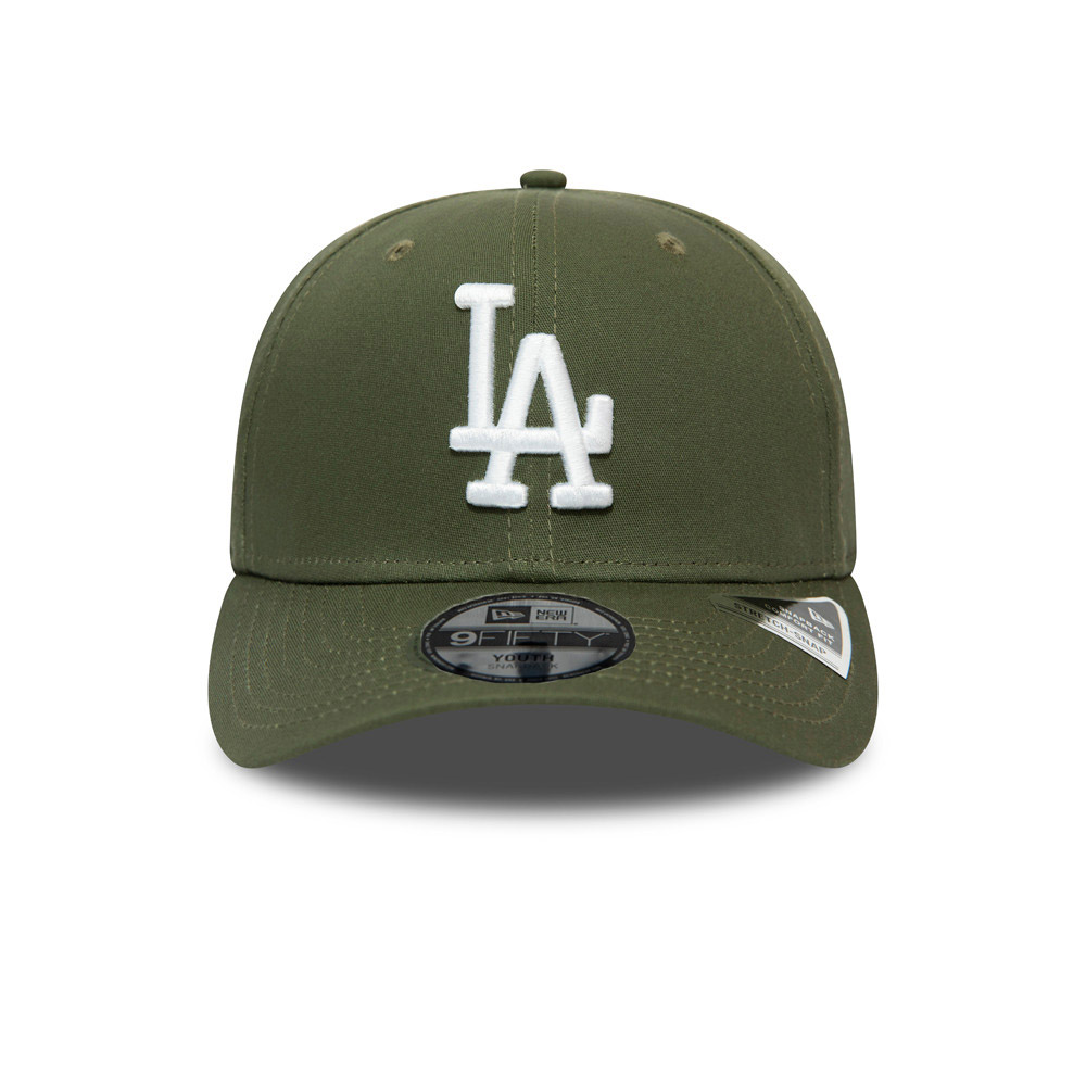 Casquette 9FIFTY extensible League Essential verte avec languette de réglage des Dodgers de Los Angeles pour enfants