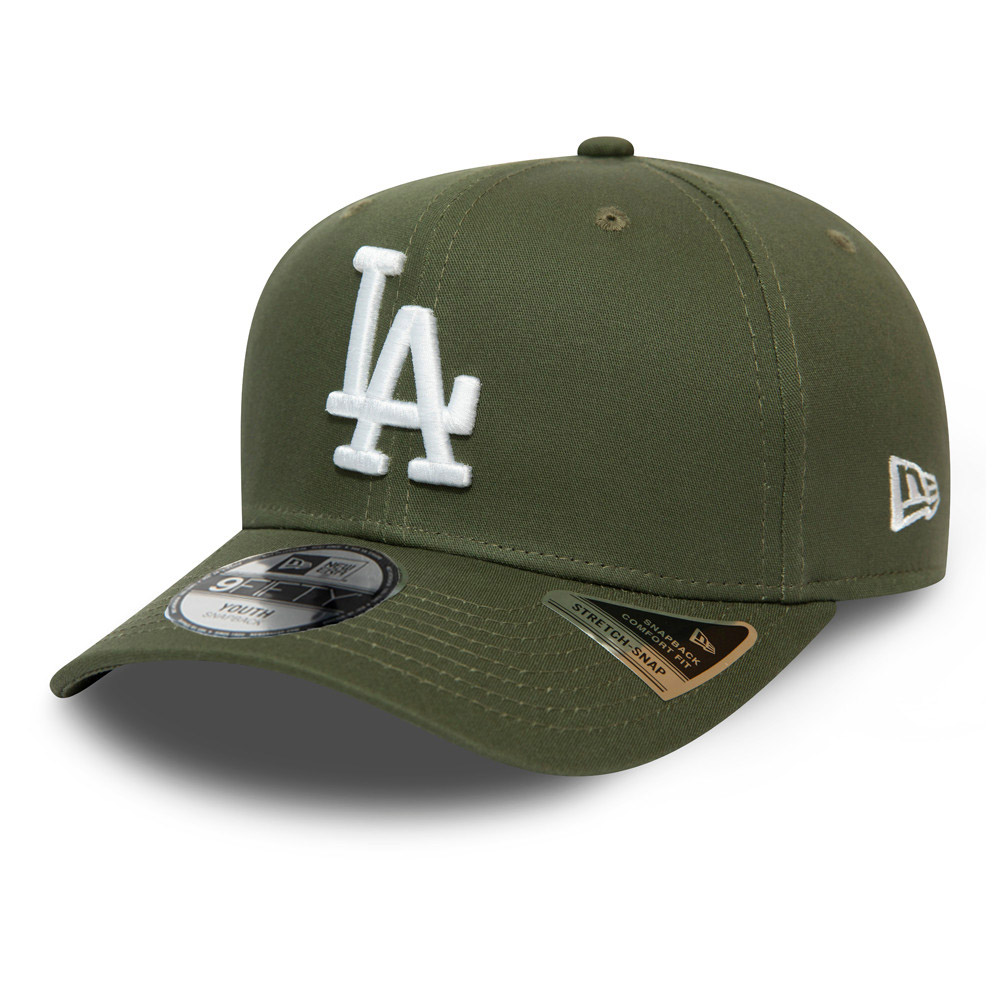 Cappellino 9FIFTY Stretch Snap League Essential dei Los Angeles Dodgers verde bambino