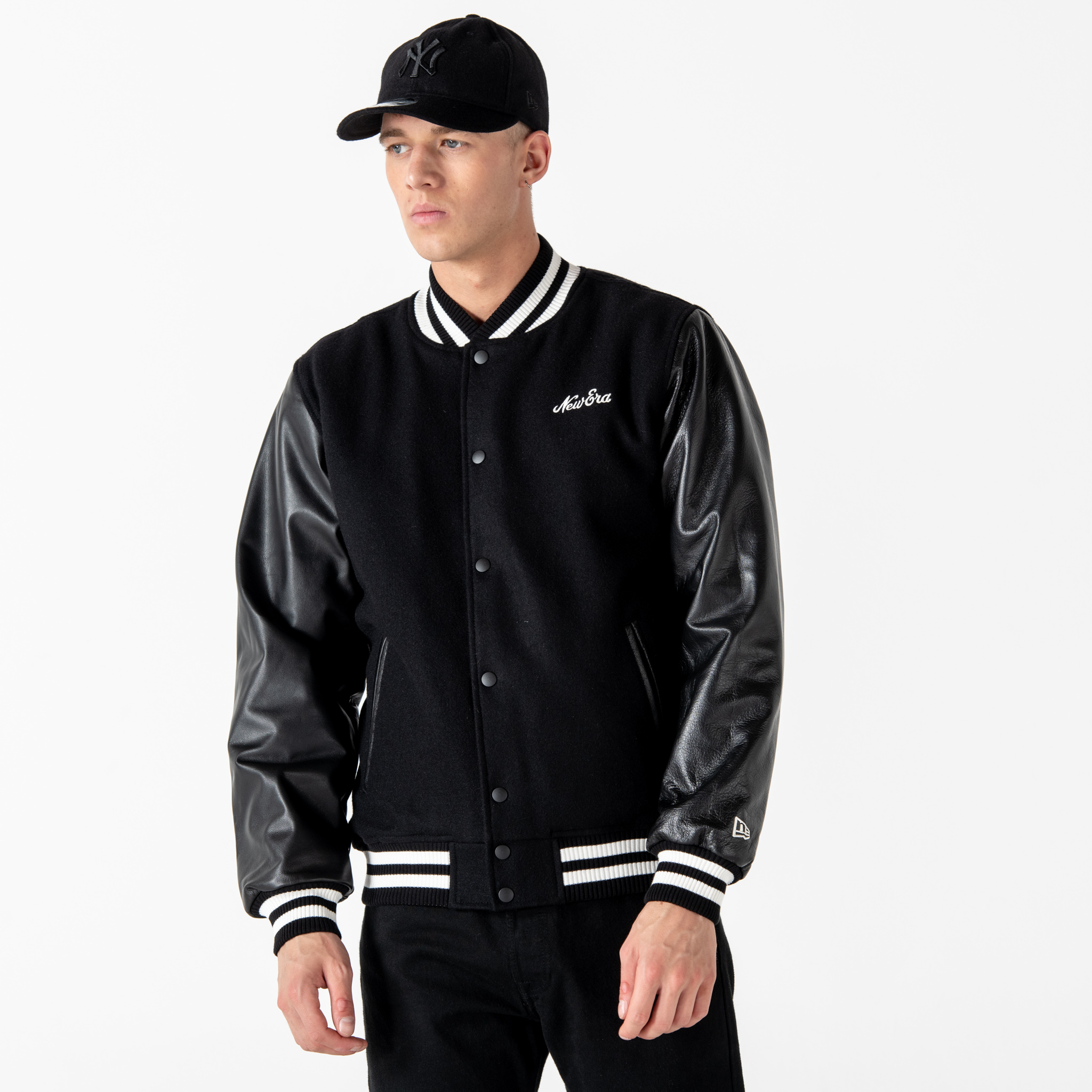 New Era Icons Black Varsity Jacket