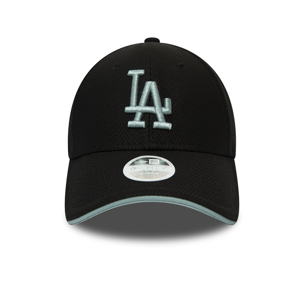 Gorra Los Angeles Dodgers Diamond Era Piping Detail Visor 9FORTY, negro