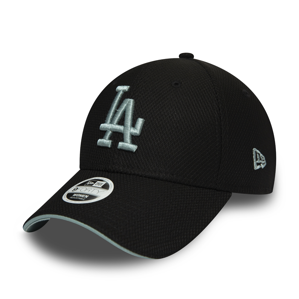 Los Angeles Dodgers Diamond Era 9FORTY-Kappe mit schwarzem Schirm und Paspelierung