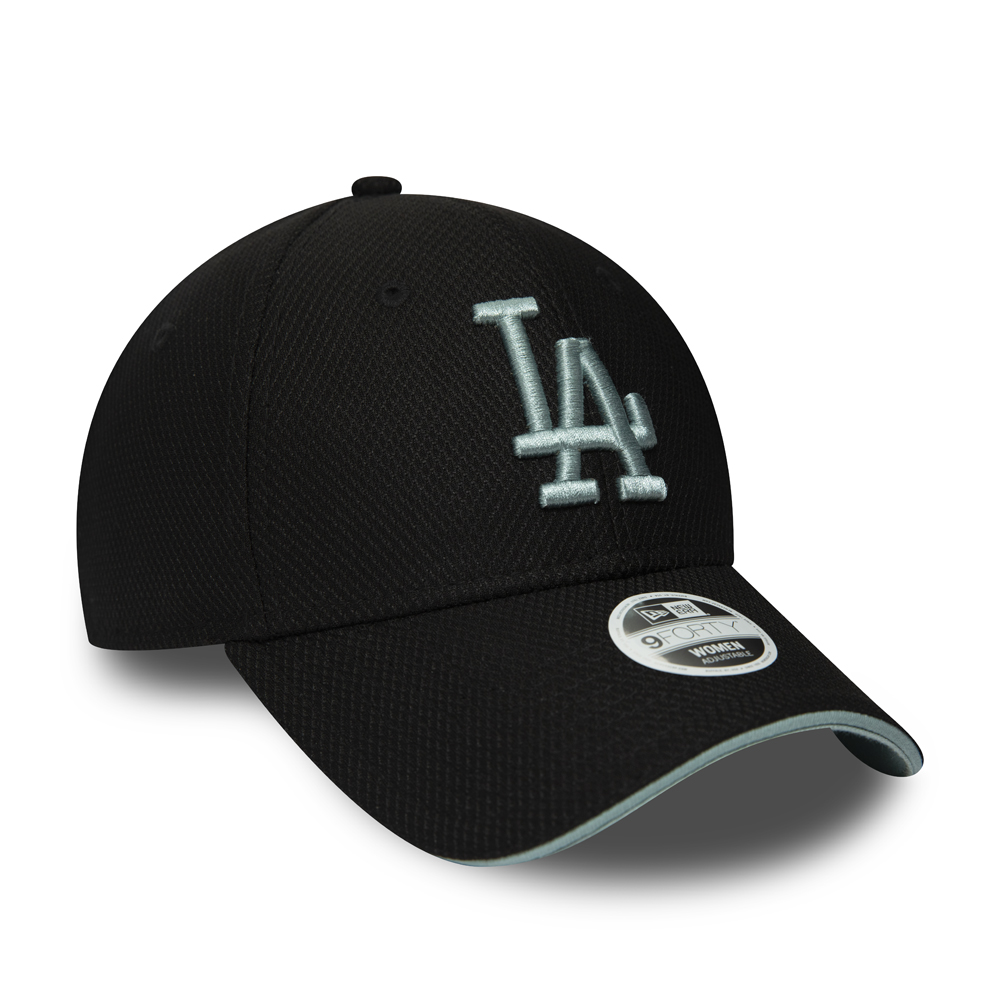 Los Angeles Dodgers Diamond Era 9FORTY-Kappe mit schwarzem Schirm und Paspelierung