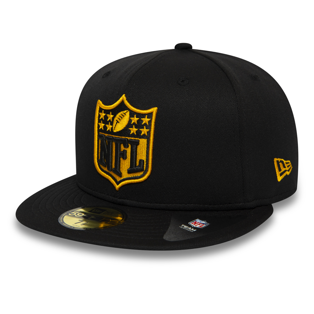 Pittsburgh Steelers 59FIFTY-Kappe in Schwarz