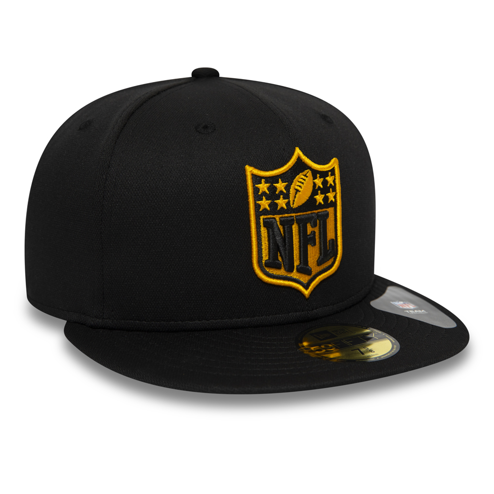 Pittsburgh Steelers 59FIFTY-Kappe in Schwarz
