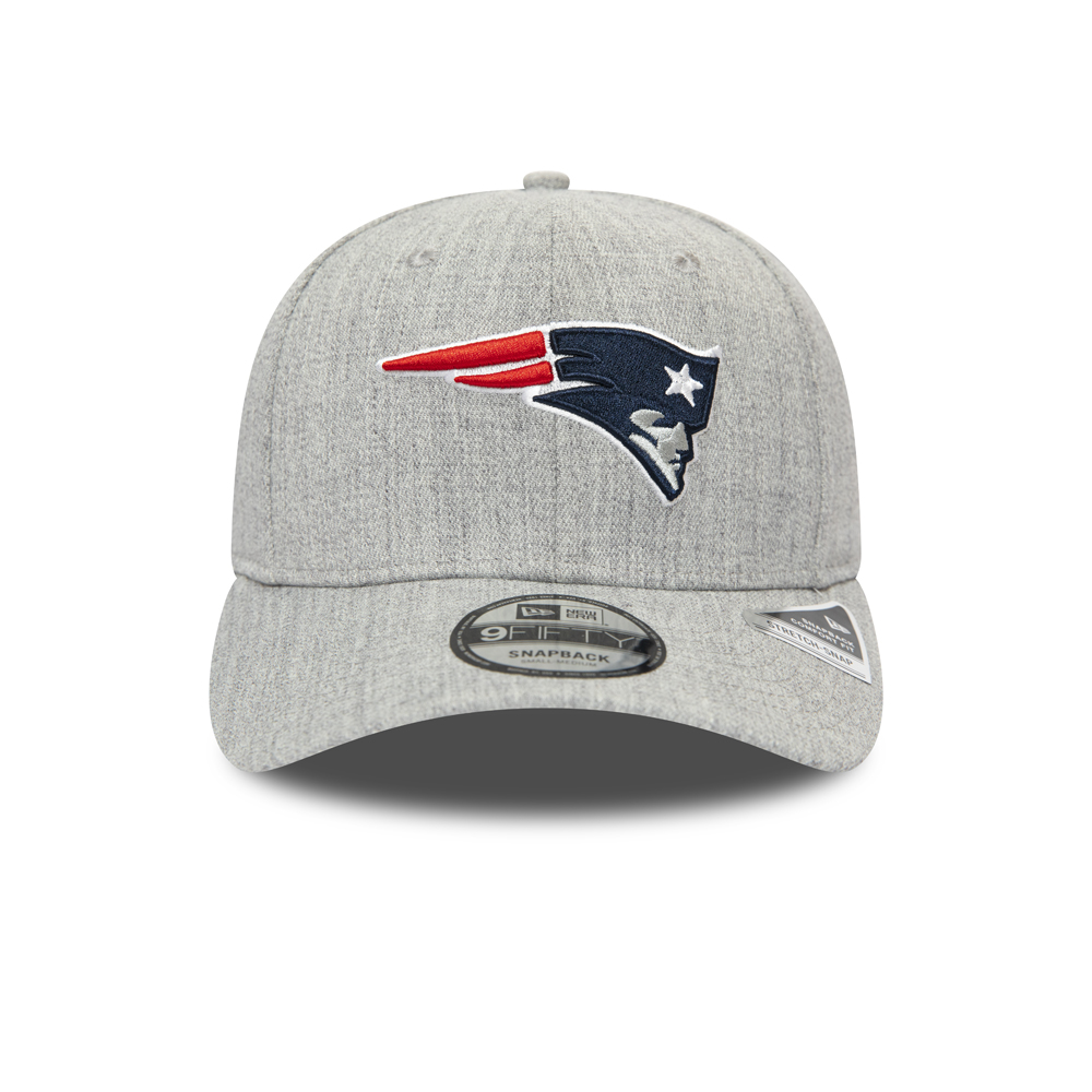 Cappellino 9FIFTY Stretch Snap New England Patriots con base grigia mélange