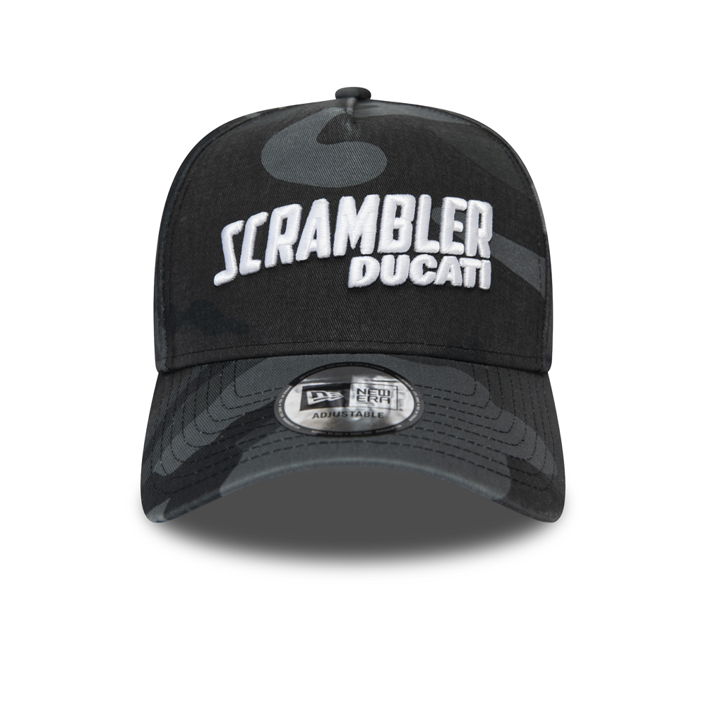 Cappellino Trucker A-Frame Ducati Scrambler mimetico nero