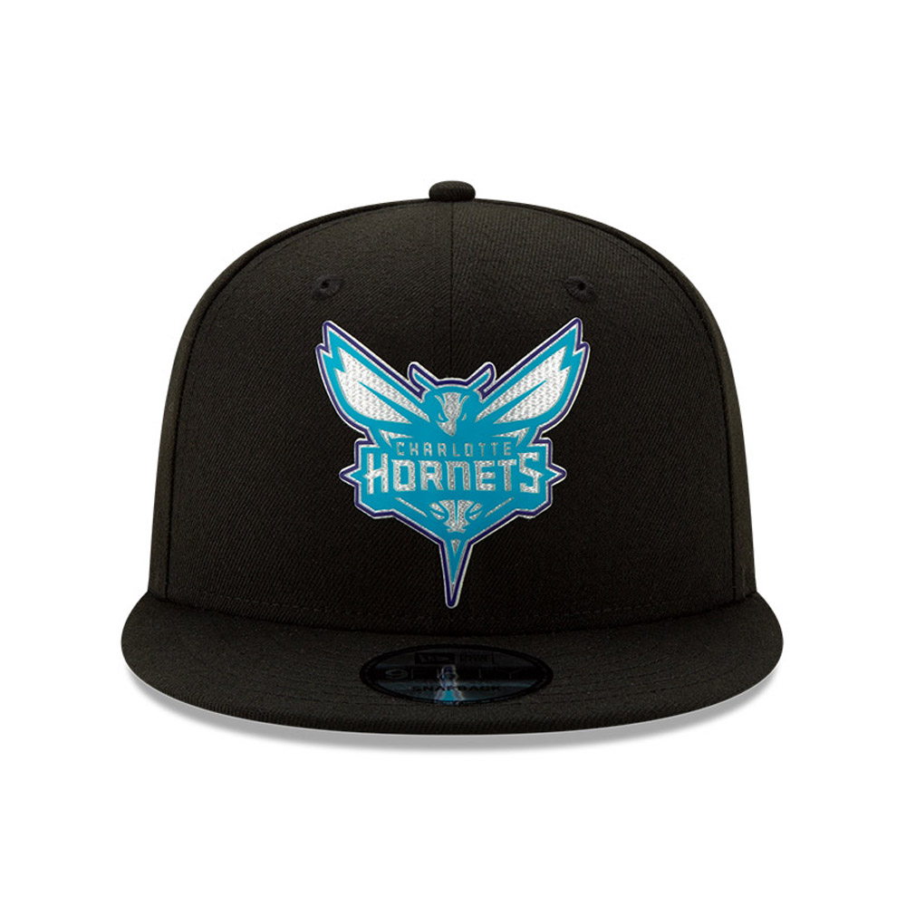 Charlotte Hornets New Era Official Back Half 59FIFTY Fitted Hat - Black