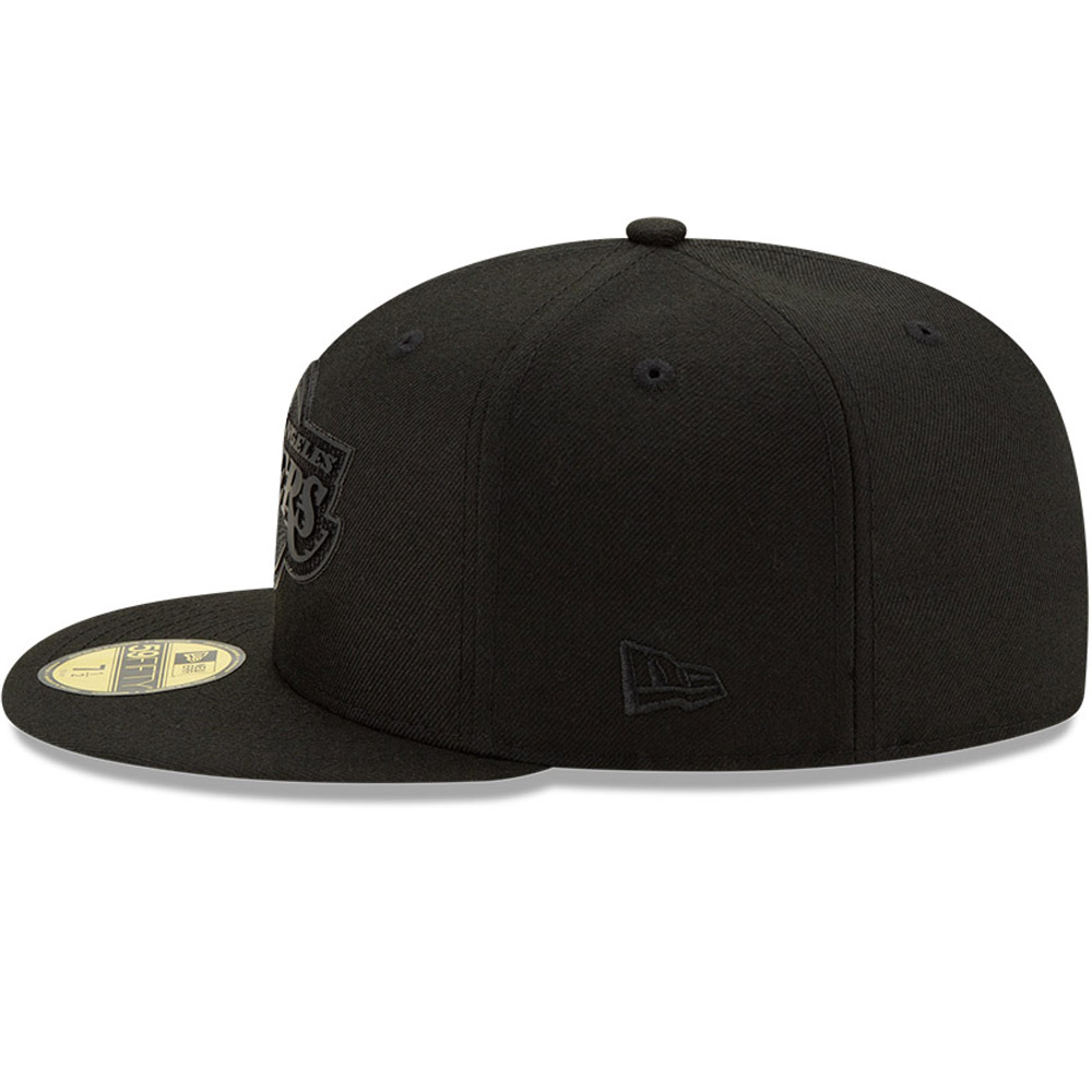 Los Angeles Lakers Back Half All Black 59FIFTY Cap