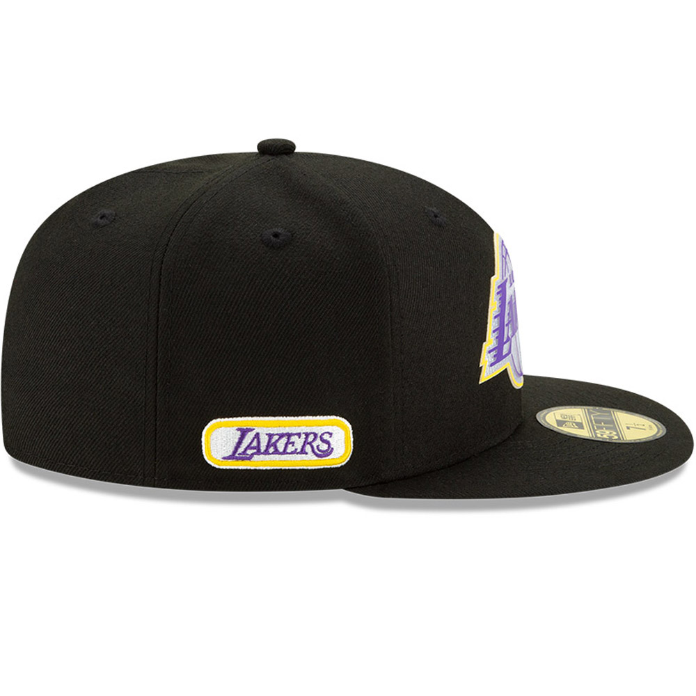 Cappellino 59FIFTY Back Half dei Los Angeles Lakers nero